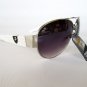 Brand New Style Lady Round Sunglasses With Black and White Frames For Women