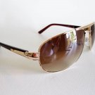 Good Brown Lens Men's Aviator Sunglasses With Gold Metal and Plastic Frames