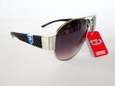 Designer Inspired Oval Round Sunglasses With Black and White Frames For Women