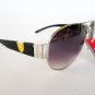 Brand New Arrival Oval Round Women's Sunglasses With Black and White Frames