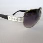Aviator Sunglasses For Men and Women With Brown, Black, White and Silver Frames