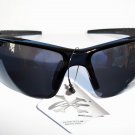 Black Sporty and Shield Style Sunglasses for Men