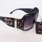 DG Womens Eyewear Sunglasses Shades With Rhinestones in Black Brown, Red Frame