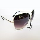 Brand New Style High Fashion Women's CE Sunglasses With Black and Brown Lens
