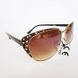 Retro Vintage High Fashion Cat Eye Brown Sunglasses With Rhinestones For Women