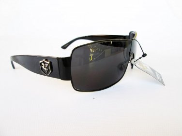 Mens Black Brown Shield and Sporty Sunglasses and Shades For Everyday Use