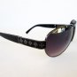 Black Aviator Men's Sunglasses, Shades With Designer Inspired Metal Frames