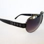 Black Aviator Men's Sunglasses, Shades With Designer Inspired Metal Frames