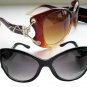Cat Eye Black and Brown Women Sunglasses 2 Pairs High Fashion Eyewear and Shades