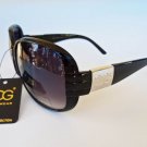 New Fashion Ladies Women's Sunglasses With Black Lens and Black Frames