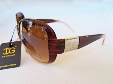 New DG Women's Glasses Sunglasses With Black, Brown, and Purple Frames