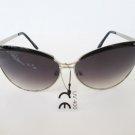 New Style High Fashion Trend Cat Eye Women Sunglasses with Black and Brown Lens