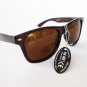 Brand New Retro Brown Wayfarer Men's Sunglasses With Brown Lens For Everyday Use
