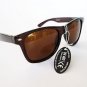 Brand New Retro Brown Wayfarer Men's Sunglasses With Brown Lens For Everyday Use