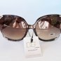 Women's High Fashion Sunglasses with Brown Lens and Polka Dot Frames.