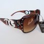 Brand New High Fashion Women's Sunglasses With Rhinestones and Tortoise Frames