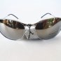 Oval Shaped Mens Sunglasses and Shades With Mirror Lens and Silver Metal Frames