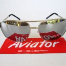 Brand New Aviator Style Men's Sunglasses With Mirror Lens and Metal Frames