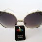 New Arrival High Fashion Women's Sunglasses and Shades With White Metal Frame