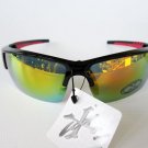 Brand New Men's Sporty Sunglasses With Black, Brown, Blue and Mirror Lens