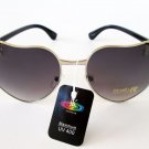 Women's Designer Style High Fashion Heart Shaped Sunglasses With Rhinestones