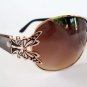 New Style Brown Sunglasses With Butterfly Designed and Oval Lens For Women