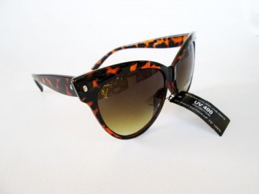 New Style Cat Eye Shaped High Fashion Women's Sunglasses With Tortoise Frames