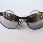 Men's Sunglasses With Mirror Lens and Black Metal Frame