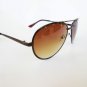 Brown Len's Men's Sunglasses with Metal Frames