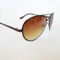 Brown Len's Men's Sunglasses with Metal Frames