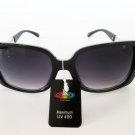 Designer's High Fashion Black Sunglasses With Black Lens & Plastic Metal Frames