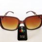 Designer Style High Fashion Black & Brown Women Sunglasses, Plastic Metal Frames