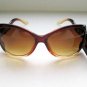 Retro Lady Fashion Women's Cat Eye Sunglasses with Brown Lens and Brown Frames