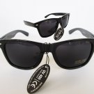 Two Pair of Warefarer Unisex Men or Women Sunglasses With Black Lens and Frames