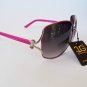 Semi Oval Round Women's Sunglasses With Black, Blue, Pink and Tortoise Frame