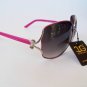 Semi Oval Round Women's Sunglasses With Black, Blue, Pink and Tortoise Frame