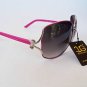 Semi Oval Round Women's Sunglasses With Black, Blue, Pink and Tortoise Frame
