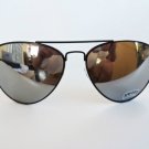 Lightweight Aviator With Black Frame and Mirror Lens Men's Sunglasses, Glasses