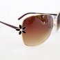 Black and Brown High Fashion Women's Sunglasses and Shades With Flower Designs