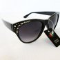 New Good Black Cat Eye Women's Sunglasses With Rhinestones For Everyday Use