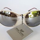 Cheap Men's Aviator Sunglasses and Shades with Mirror Lens and Gold Metal Frame