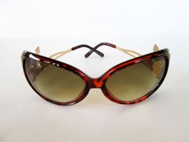 Good Design Metal Frames Tortoise Sunglasses With Rhinestones For Stylish Women