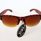 Women's Tortoise Aviator Oval Women's Sunglasses With Brown Frames and Lens