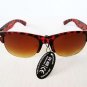 Women's Tortoise Aviator Oval Women's Sunglasses With Brown Frames and Lens