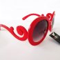 Designer Style Women Sunglasses & Shades With Light Smoke Lens & Red Frames
