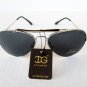 Good and Cheap Men's Aviator or Unisex Sunglasses with Black Lens & Metal Frame