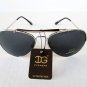 Good and Cheap Men's Aviator or Unisex Sunglasses with Black Lens & Metal Frame