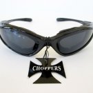 Good Men's Black Sporty Sunglasses With Black Lens & Black Foam Padded Frames
