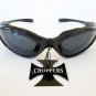 Good Men's Black Sporty Sunglasses With Black Lens & Black Foam Padded Frames