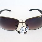 Sturdy Black Aviator Sunglasses With Black Lens and Black Metal For Women